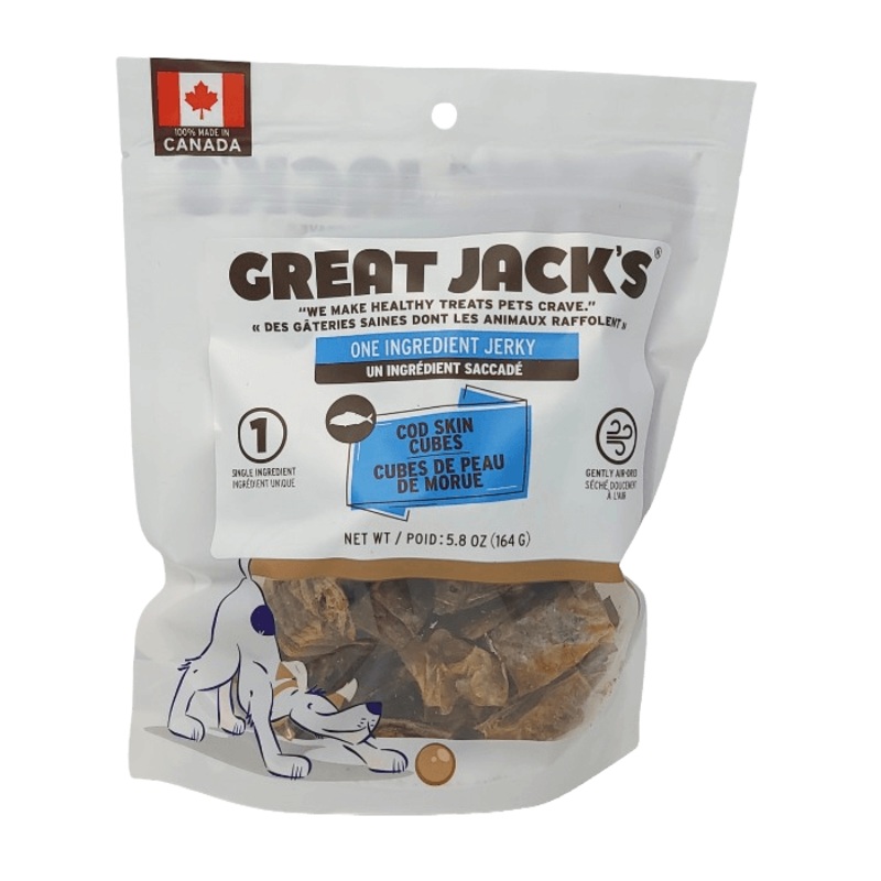 Jerky 1 seul ingrdient cubes de peau de morue sch  l'air 5.8oz