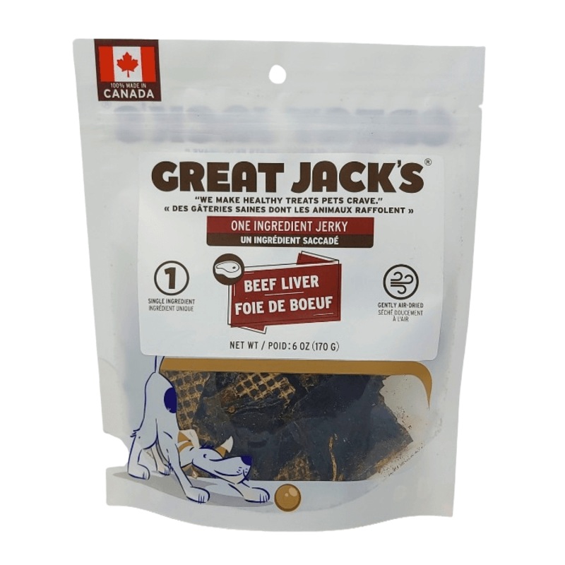 Jerky 1 seul ingrdient foie de boeuf sch  l'air 6oz