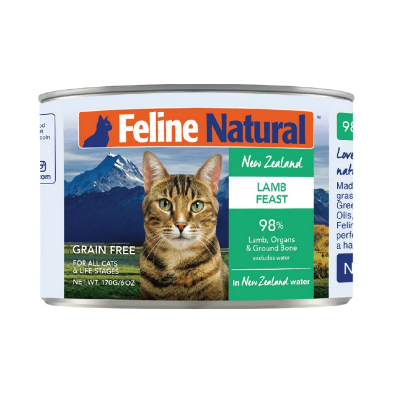 Nourriture humide pour chat Feline Natural Festin d'agneau 12x6oz