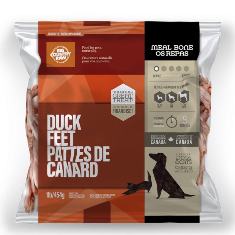 Pattes de canard 1 lb cru congel