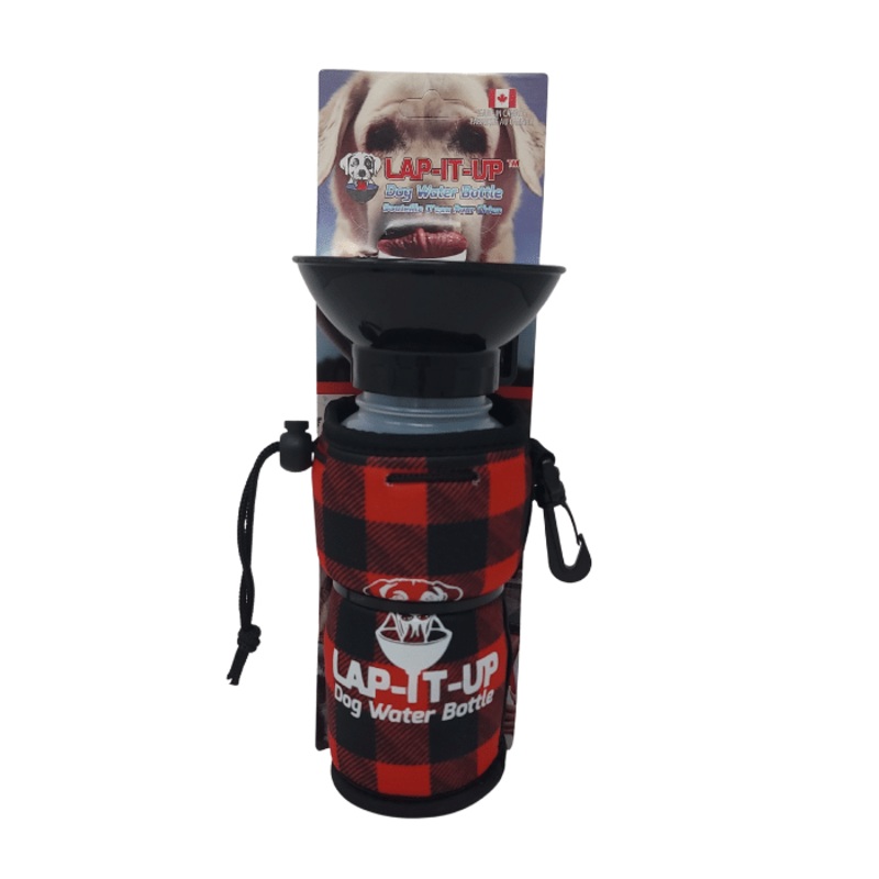 Bouteille d'eau pour chien Lap-It-Up rouge et noir