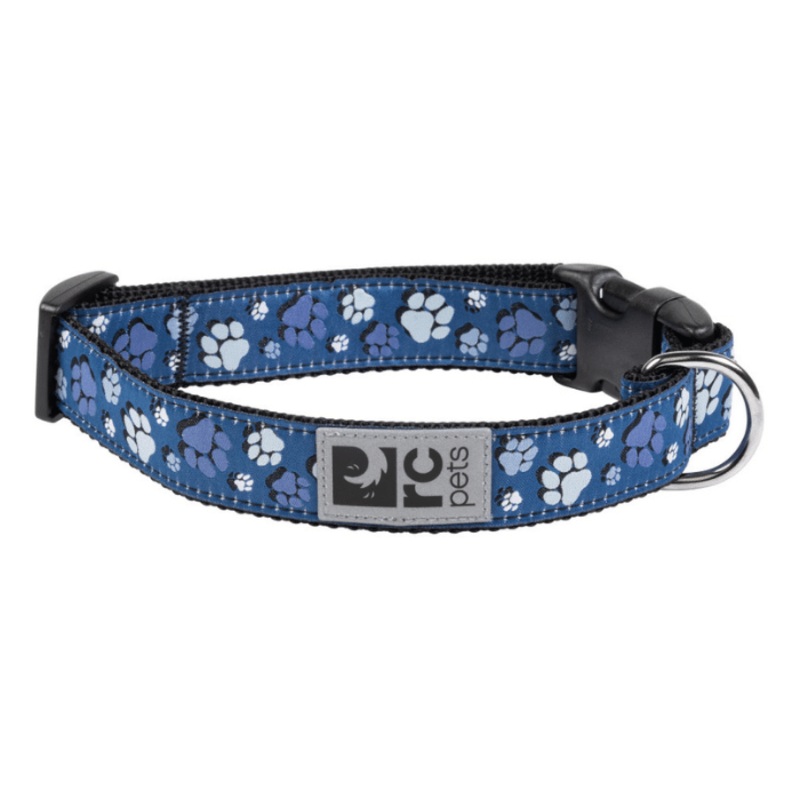 Collier  clip pour chien RcPets Patte bleu