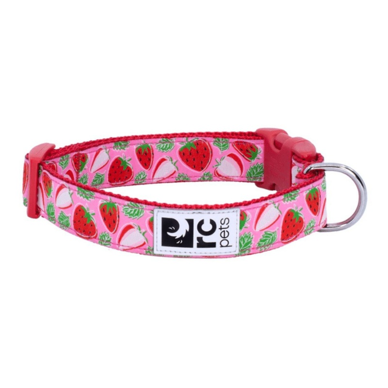 Collier  clip pour chien RcPets Strawberries