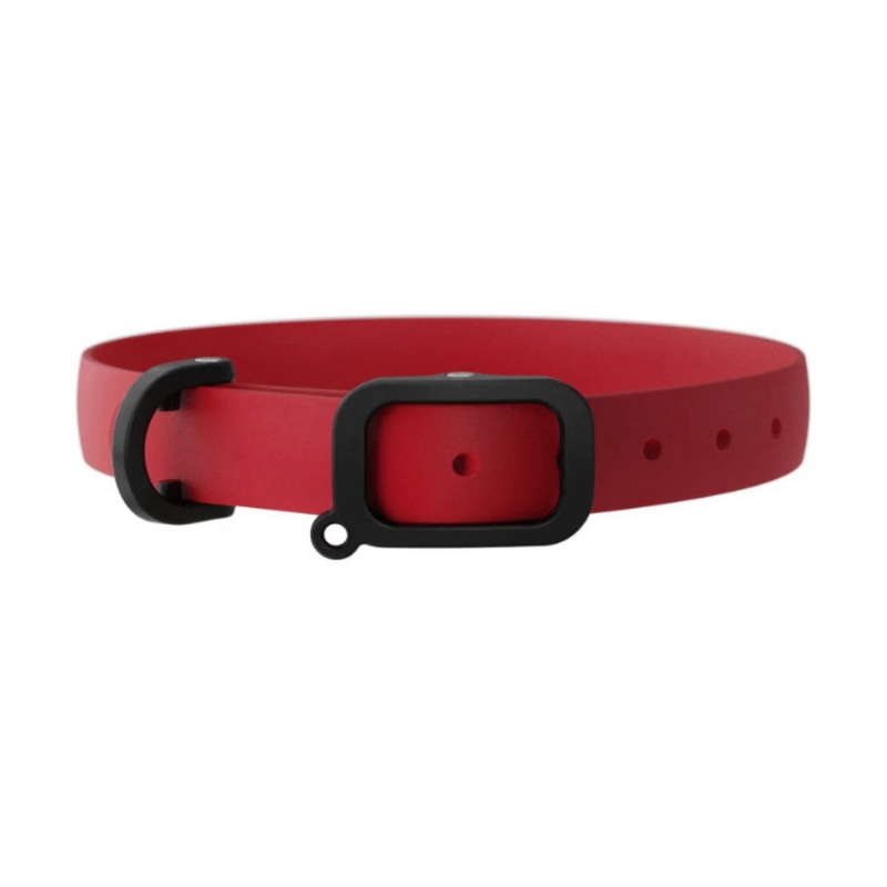 Collier impermable et ultralger pour chien - Rouge tomate