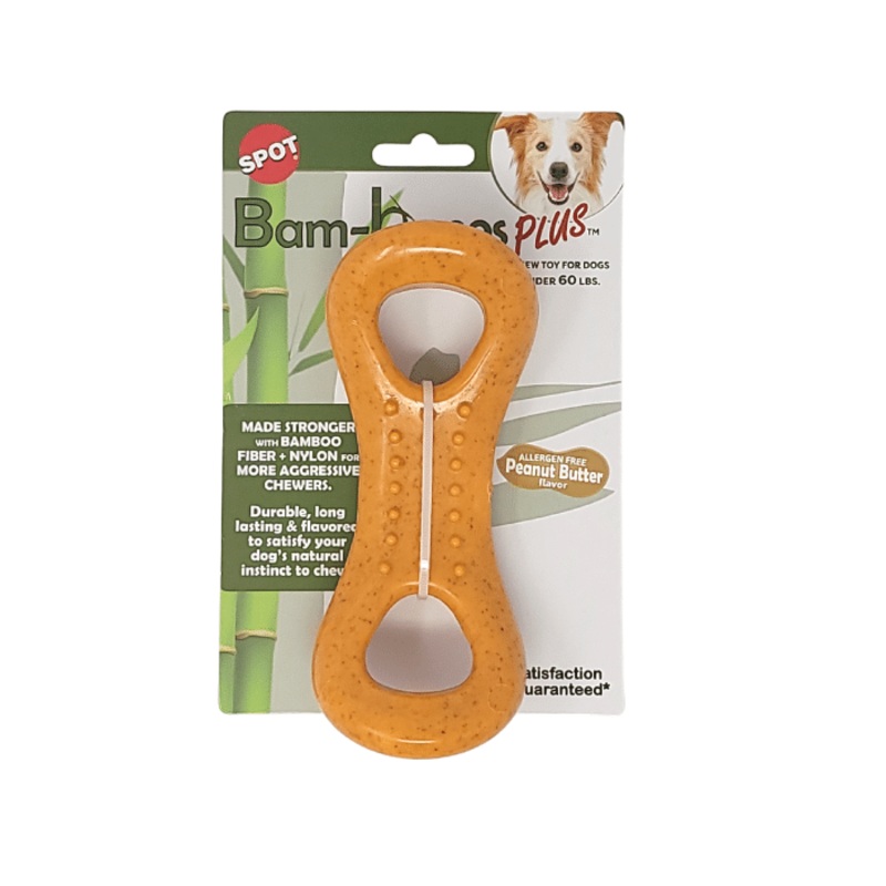 Jouet  gruger Bam-Bones Plus beurre d'arachide 6.5''