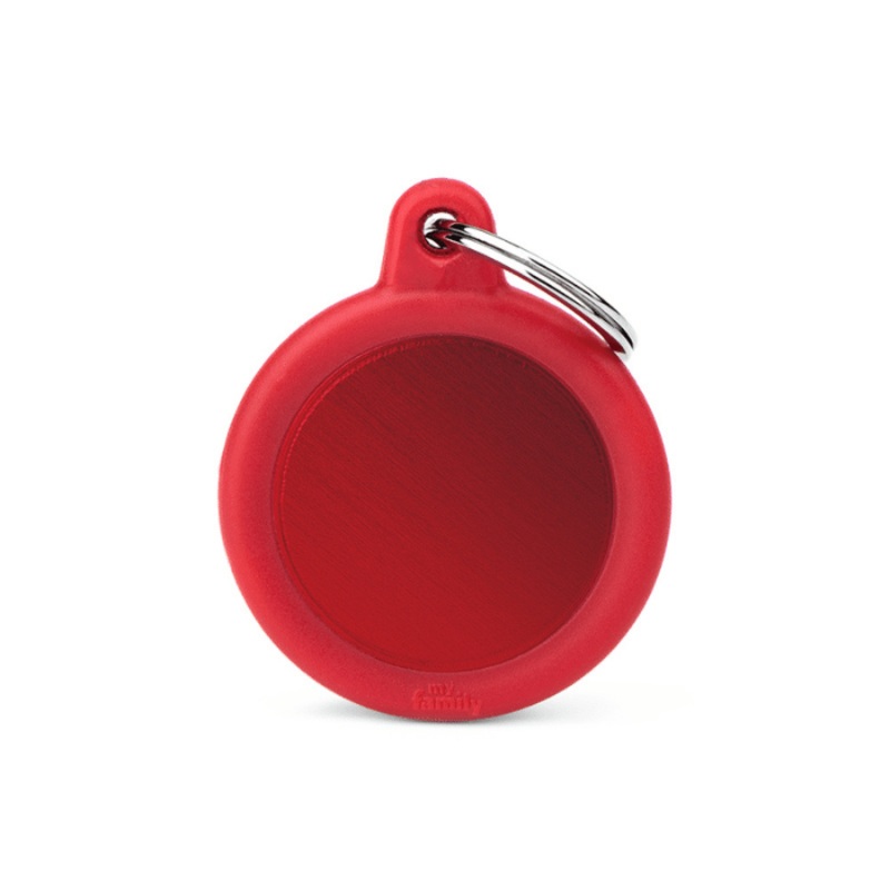 Mdaille pour chiens - Myfamily Hushtag Cercle
