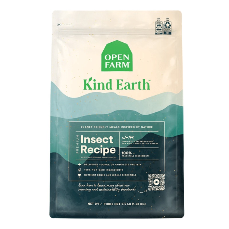 Nourriture pour chien Open Farm Kind earth  base d'insecte