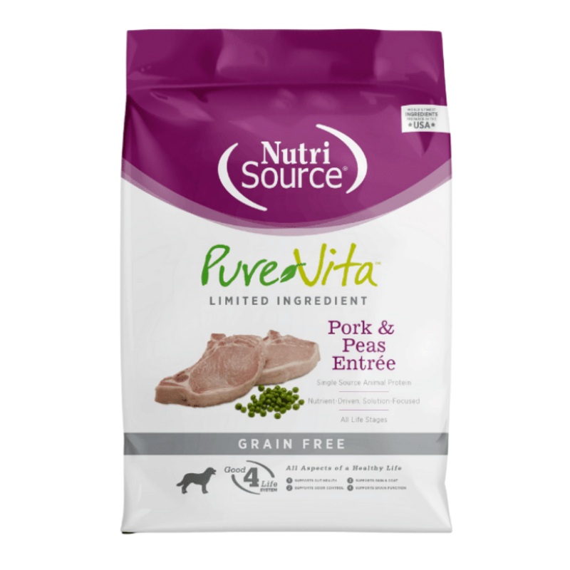 Nourriture pour chiens NutriSource Purevita Porc sans grains