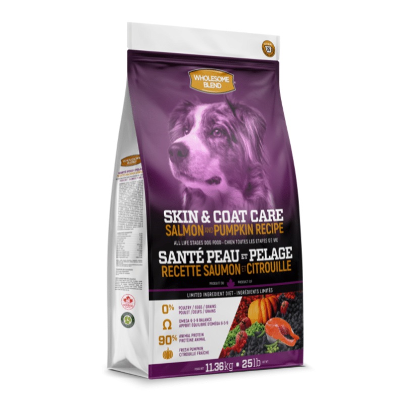 Wholesome Blend Sant Peau et Pelage Saumon et Citrouille