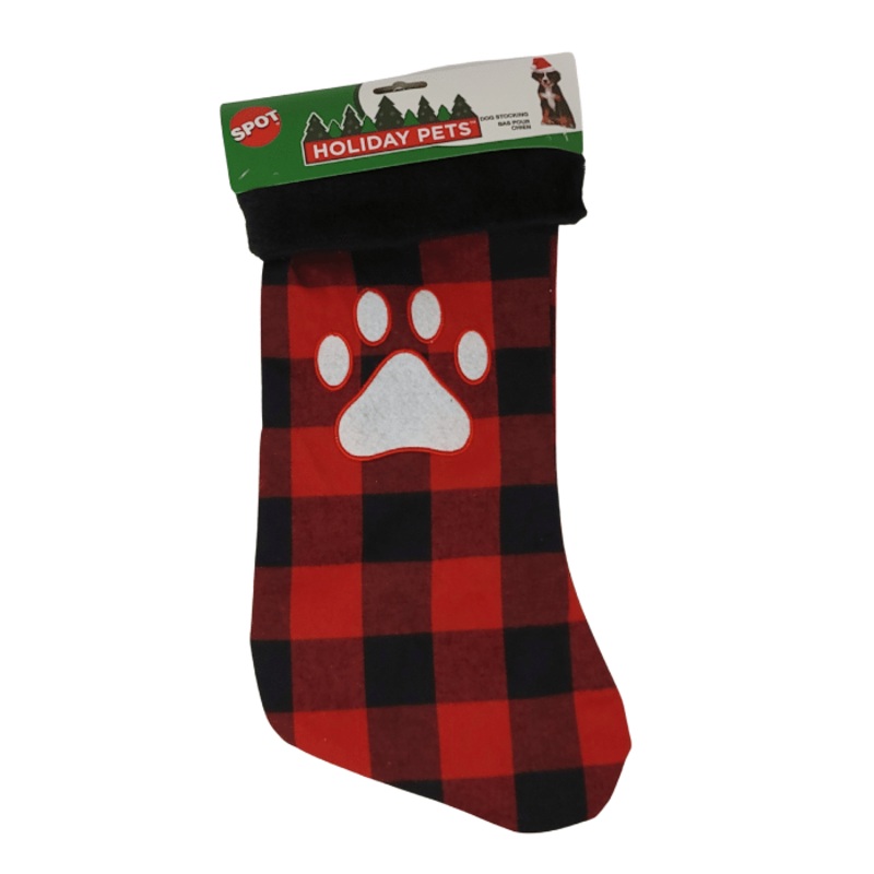 Bas de Noel rouge et noir