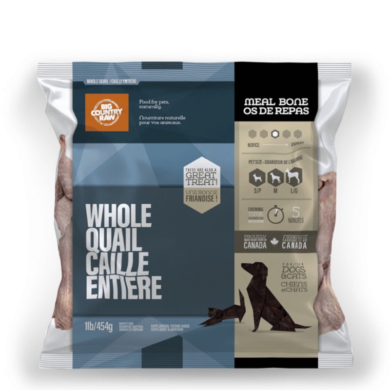 Cailles entires congel 1 lb
