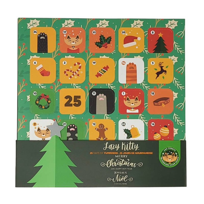 Calendrier de l'avent pour chats - Gteries Lyophilises