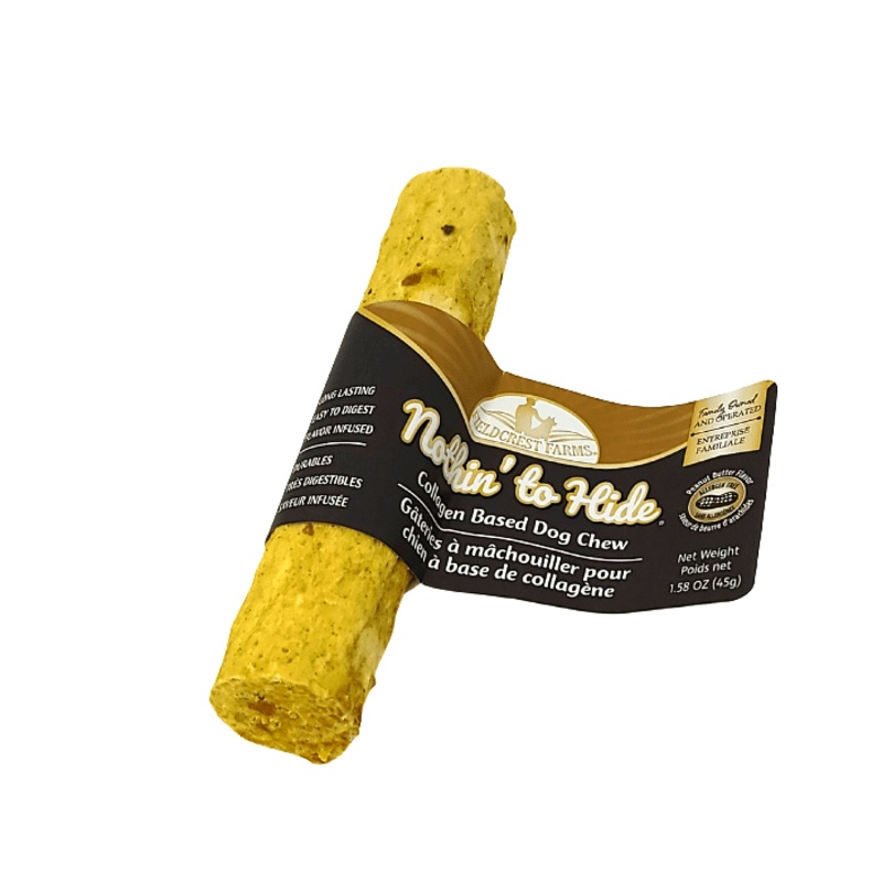 Rouleau  base de collagne - saveur de beurre d'arachide 5''