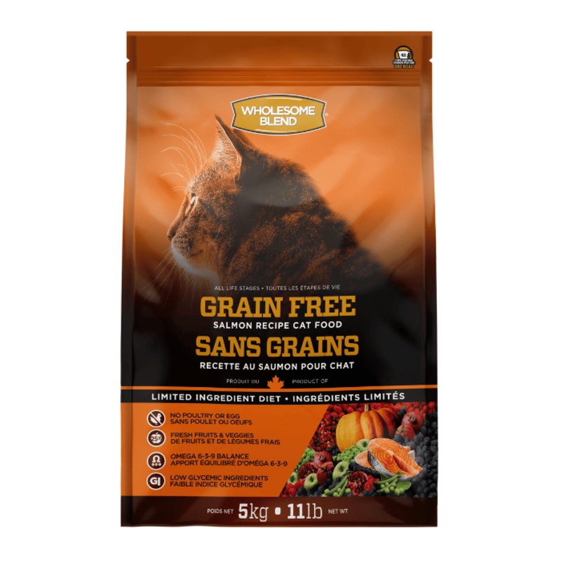 Wholesome Blend Nourriture Pour Chat, Sans Grains, Saumon