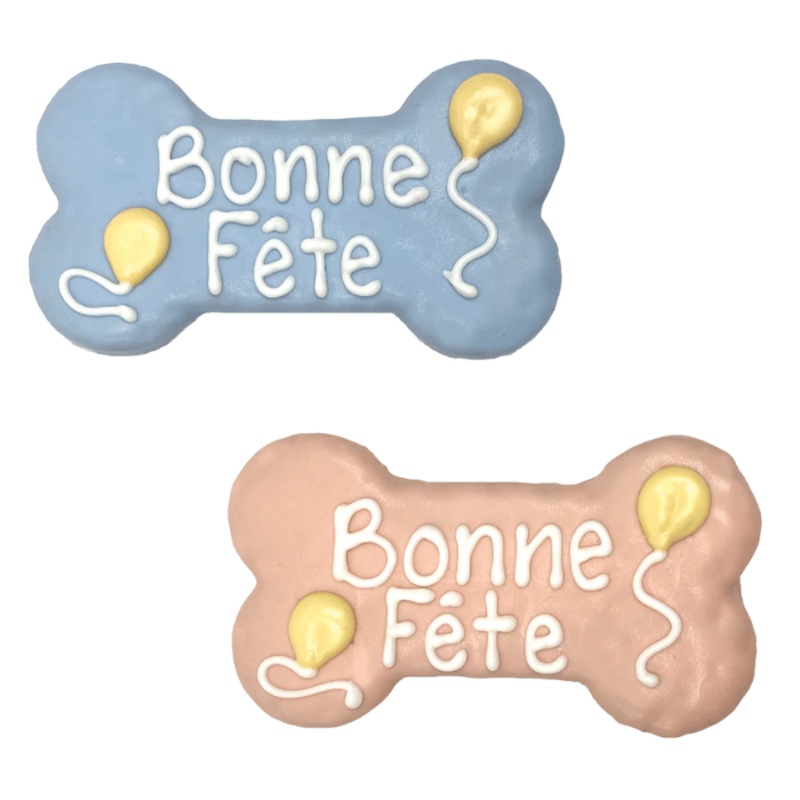 Biscuit pour chiens - Bonne Fte 6" couleur