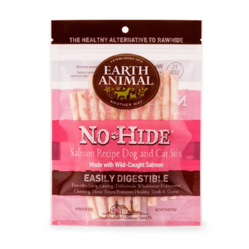 Gteries  mcher pour chats et chiens No-Hide Stix au saumon - paquet de 10