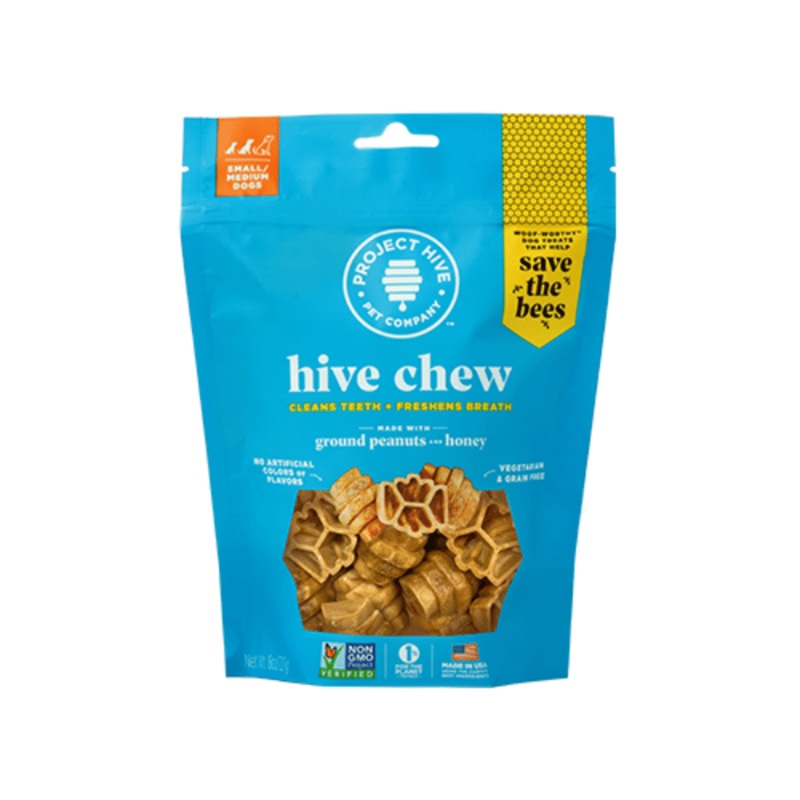 Gteries  mcher pour petits chiens - arachide et miel Hive 8oz