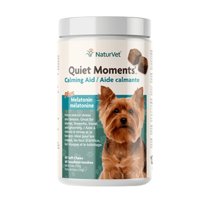 Naturvet Quiet Moments Plus Melatonin Calmant  croquer 60 bouches