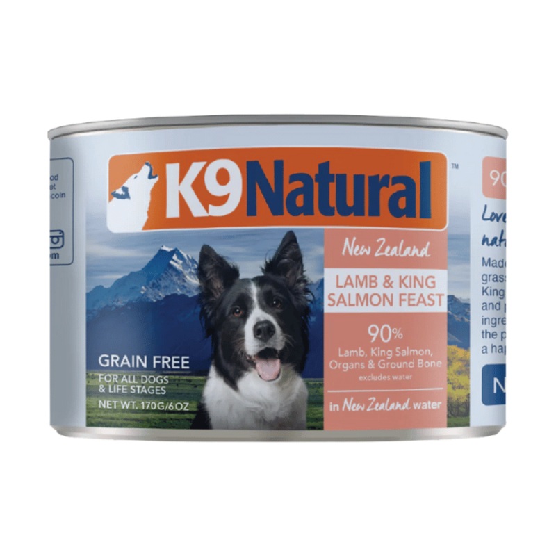 Nourriture humide pour chiens K9 Natural Agneau et Saumon 6 oz