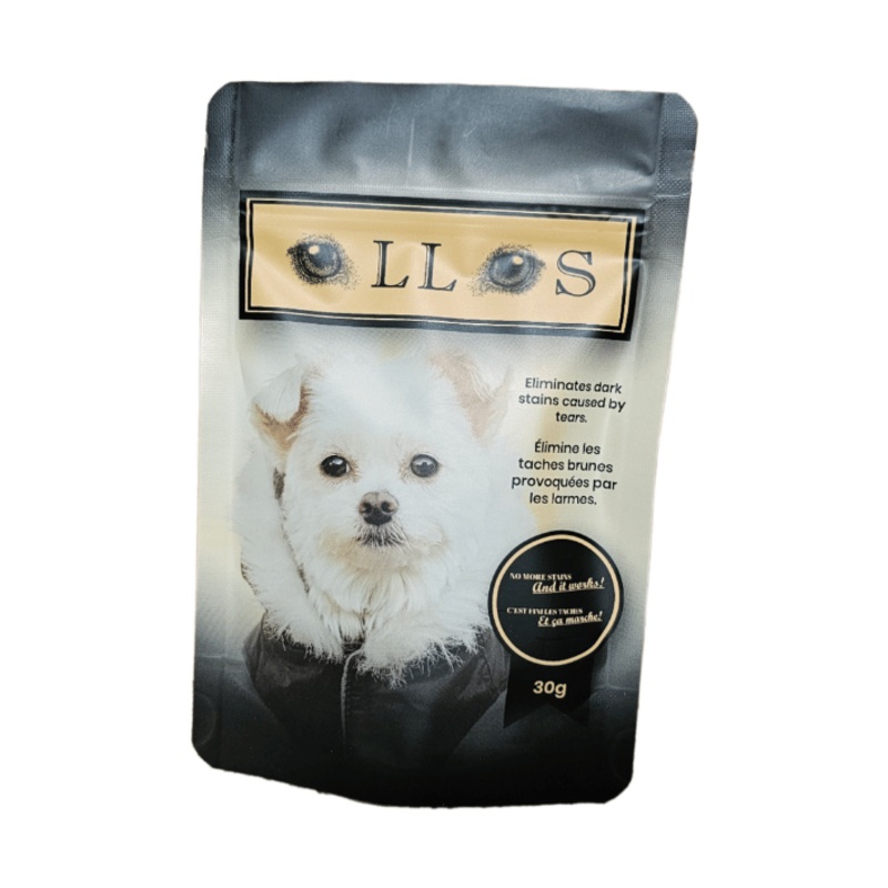 Ollos, poudre contre les taches de larmes