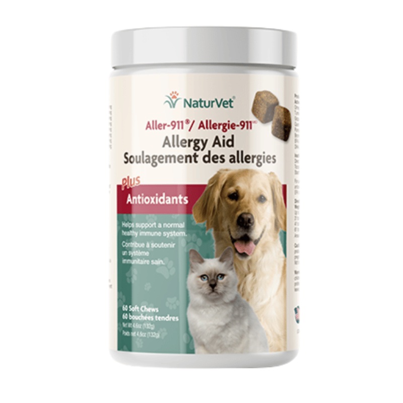 Soulagement des allergies pour chats et chiens Aller-911 Plus