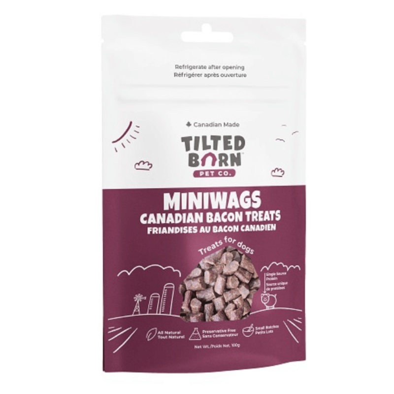 Tilted Barn - Miniwags au bacon canadien pour chien et chat