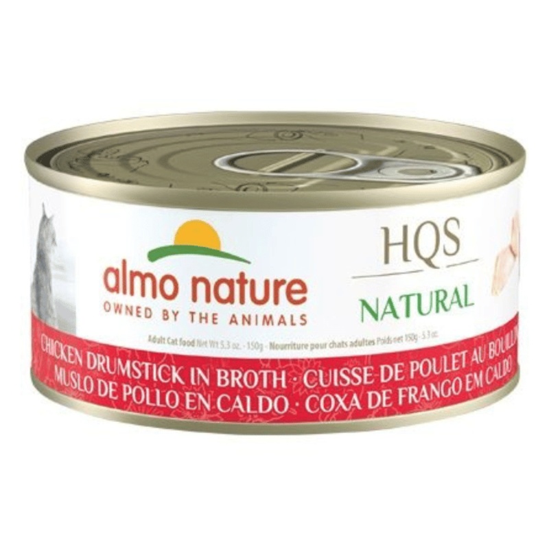 Almo Nature Hqs Natural Chat - Cuisse De Poulet Au Bouillon 24x150gr