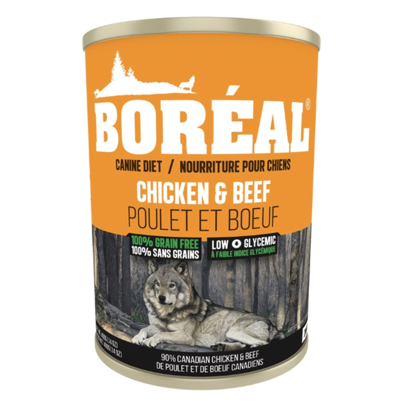 Boral Conserve Pour Chien, Sans Grains Poulet & Boeuf 690g