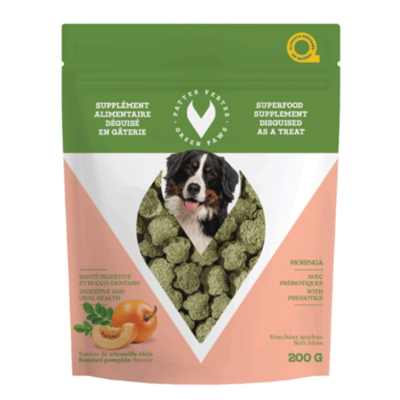 Bouches fonctionnelles pour chien - Moringa Pattes Vertes - Sant Disgestive 200g