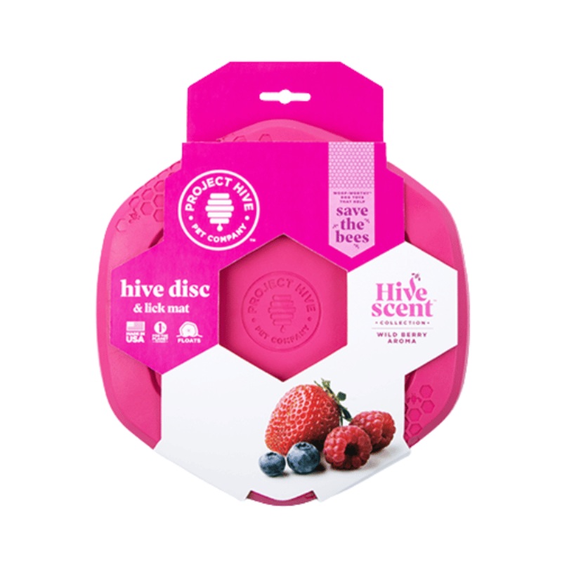 Frisbee et Lickmat pour chien - Hive Collection parfume Baie