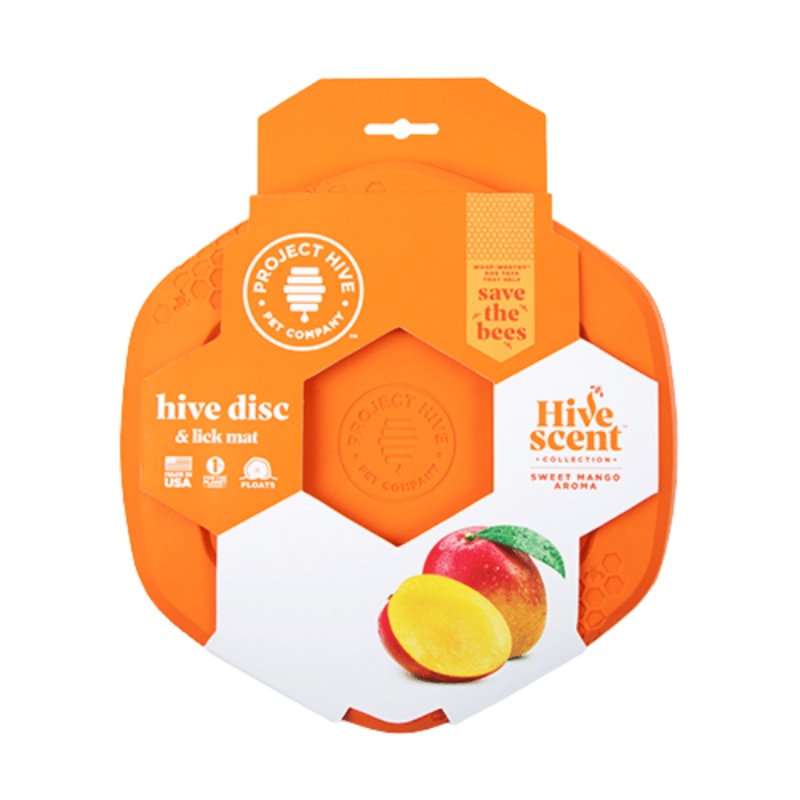 Frisbee et Lickmat pour chien - Hive Collection parfume Mangue