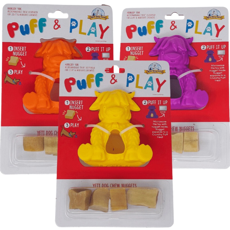Jouet interactif pour chien Puff And Play Hangry Yak