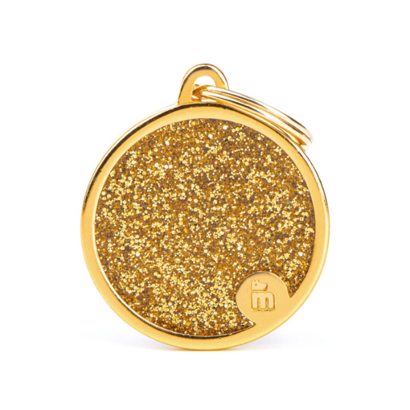 Mdaille pour chiens - Shine Cercle Glitter Grand