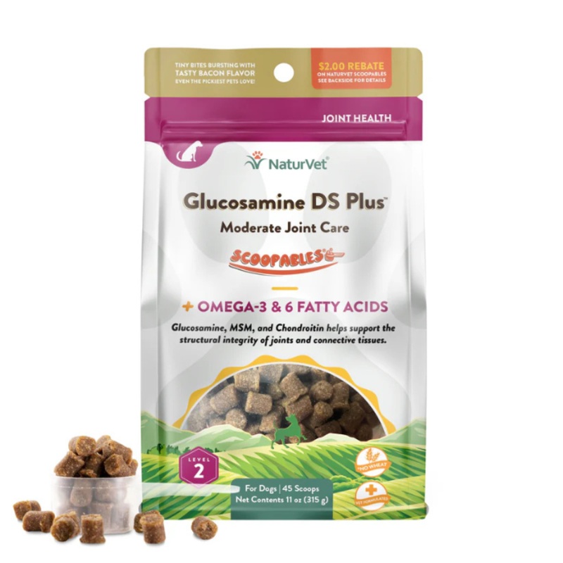 NaturVet -Glucosamine DS Plus Soins Articulaires Modrs