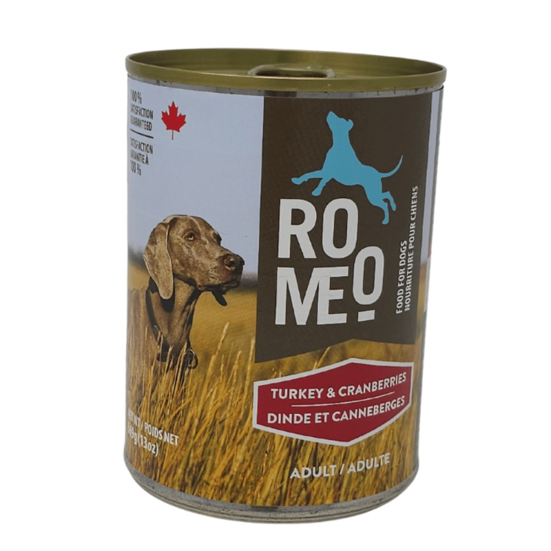 Nourriture humide pour chien - Romeo Dinde et canneberges 13oz