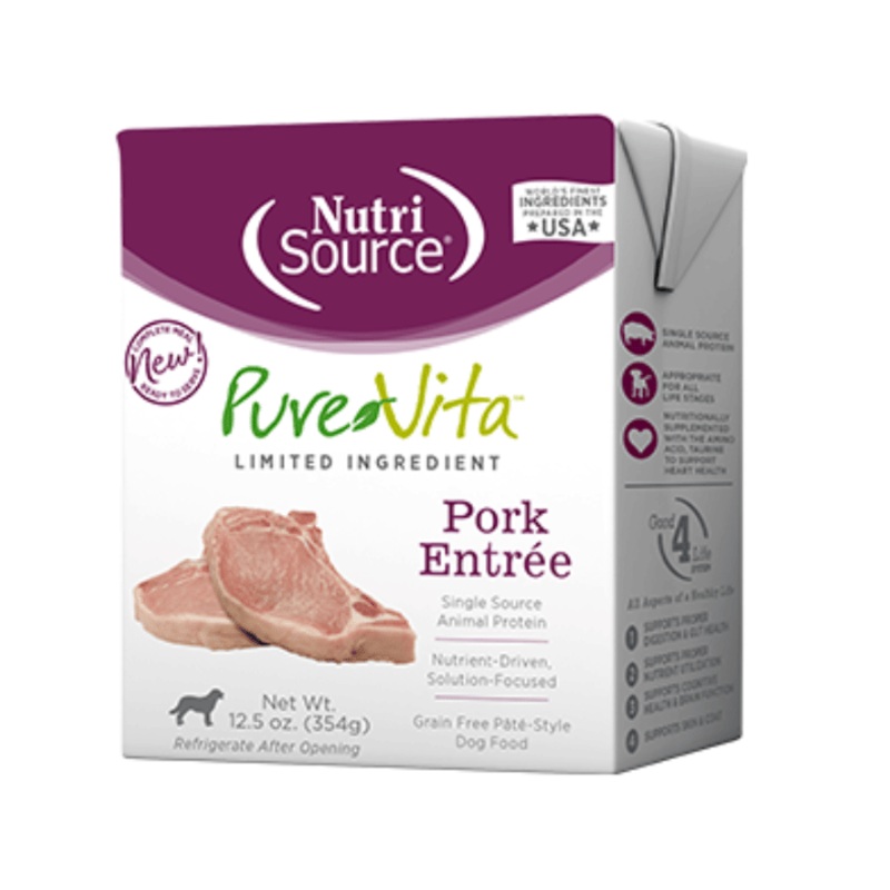Nourriture humide PureVita entre Porc 12 x 12.5oz