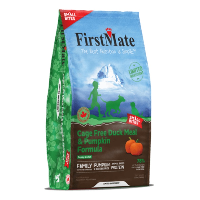 Nourriture pour chiens FirstMate Canard et citrouille petites bouches