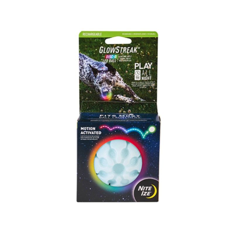 Nite Ize GlowStreak Jouet pour Chien Rechargeable  LED  Balle Disc-O