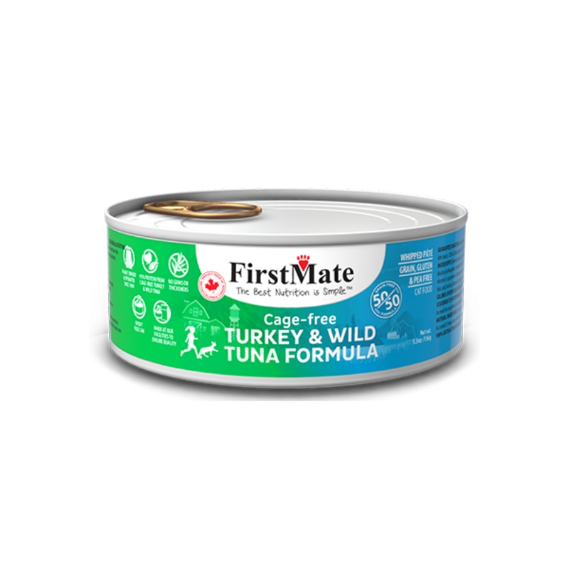 Nourriture humide pour chat FirstMate Dinde et Thon 5.5oz