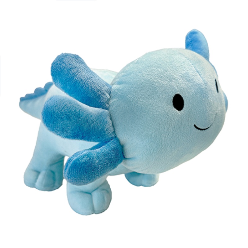 Peluches pour chien Axolotl Grande 14" Bleu