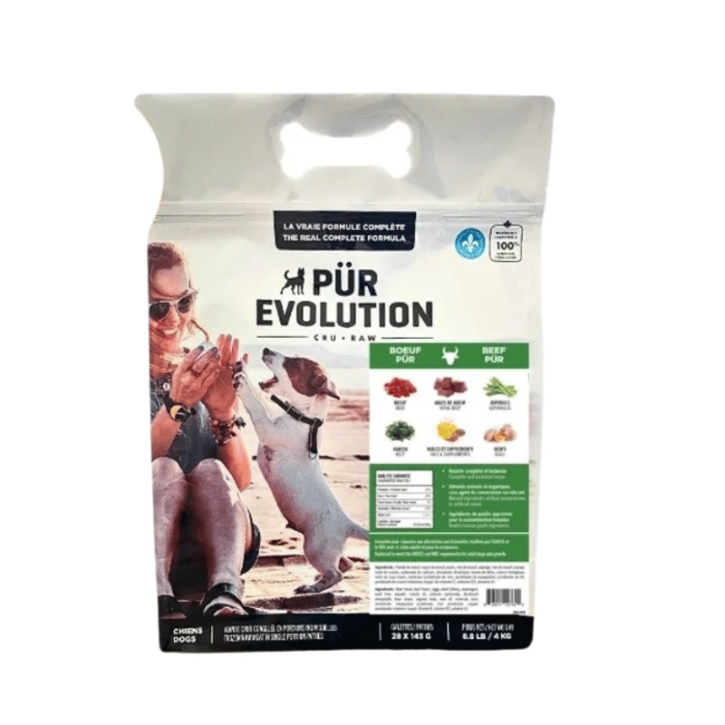 PR Evolution chien adulte -Pur Boeuf - Cru congel en magasin seulement