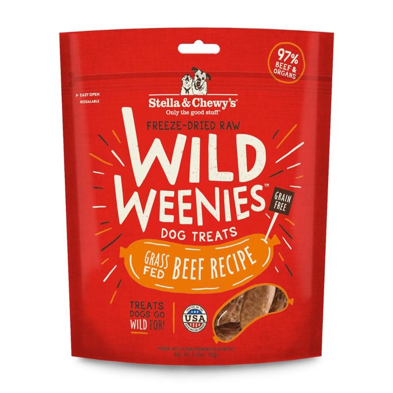 Wild Weenies Grass Fed Beef Recipe Freeze-Dried Raw Dog Treats