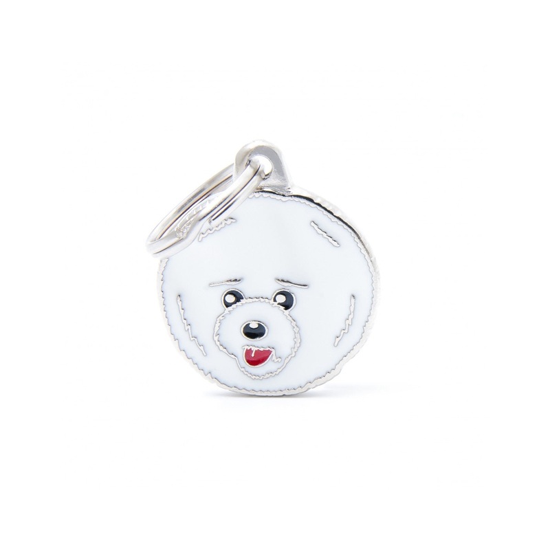 ID Tag - Friends Collection - Bichon Frise Dog Tag | Personalized Cat Dog Tag
