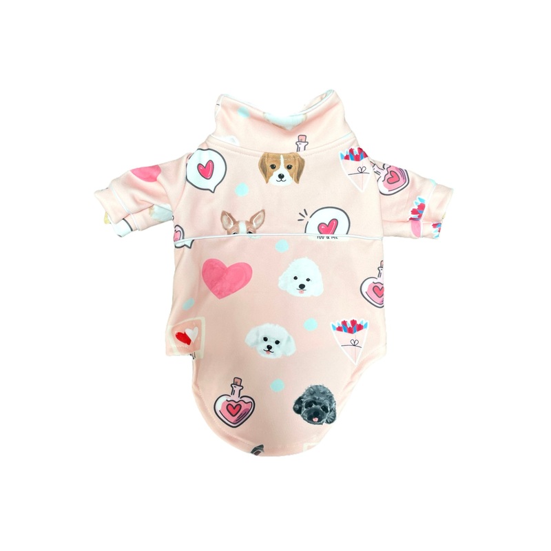 Mix Doggy Valentine Jumpsuit Dog and Cat Apparel
