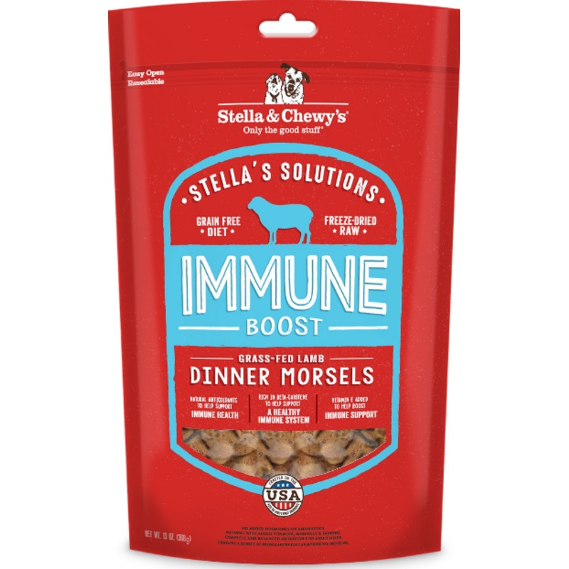 Stella's Solutions Immune Boost  Grass-Fed Lamb Dinner Morsels Freeze-Dried Raw Dog Food