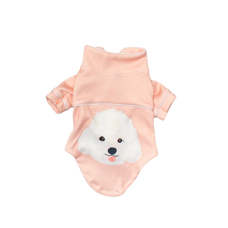 White Poodle Pajamas Dog and Cat Apparel
