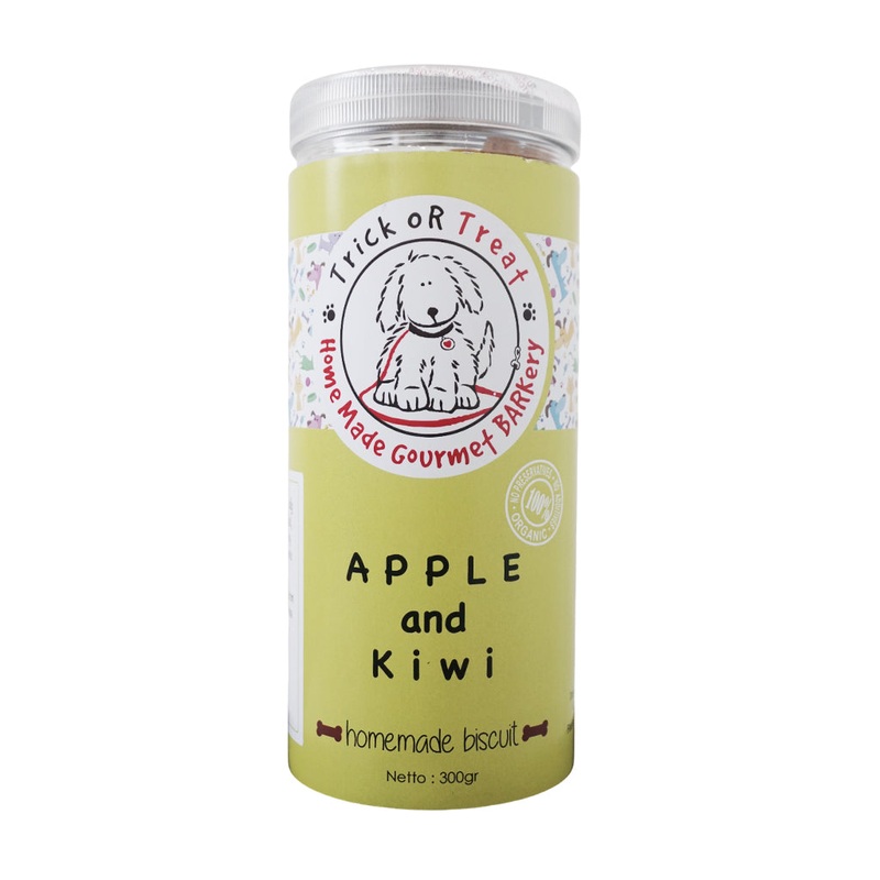Apple and Kiwi Biscuit Dog Treats