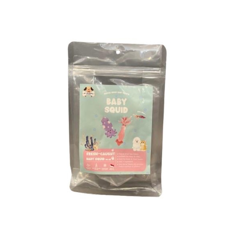 Baby Squid Freeze Dried Raw Dog Treats