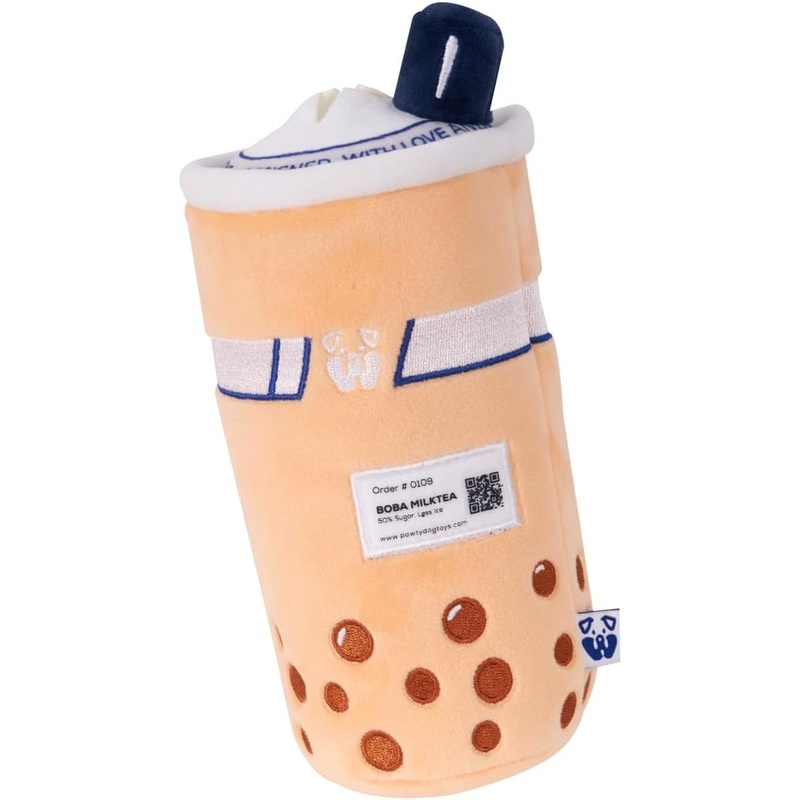 Boba Bubble Tea Squeaker Dog Toy