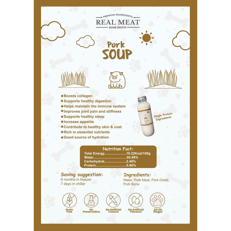 Pork Soup Bone Broth For Dog
